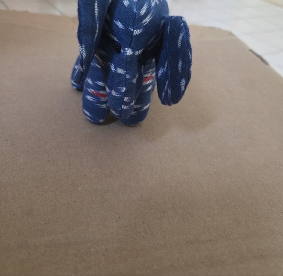 Blue Patterned Elephant Plush - Picture 3 of 3